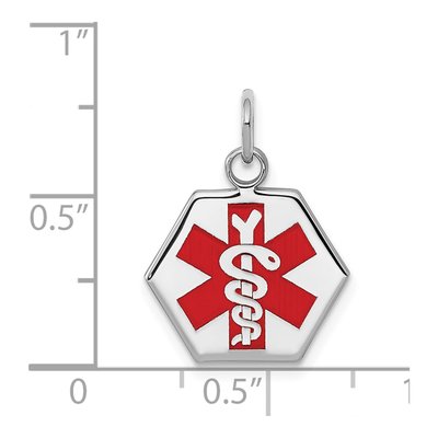 Sterling Silver Medical Pendant – view 5