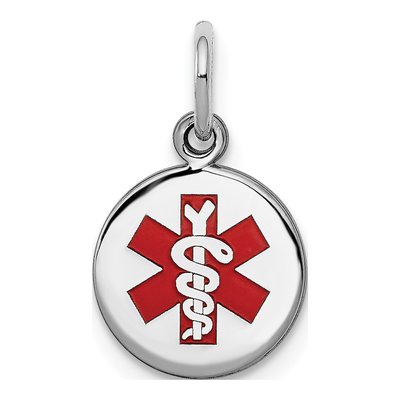 Sterling Silver Medical Pendant