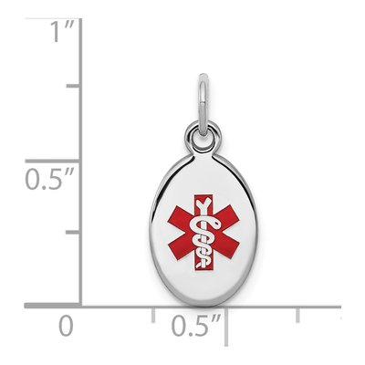 Sterling Silver Medical ID Pendant – view 5