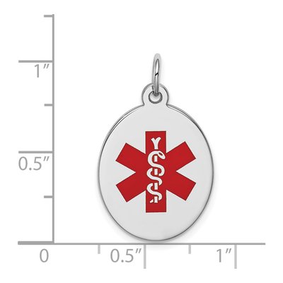Sterling Silver Medical Pendant – view 5