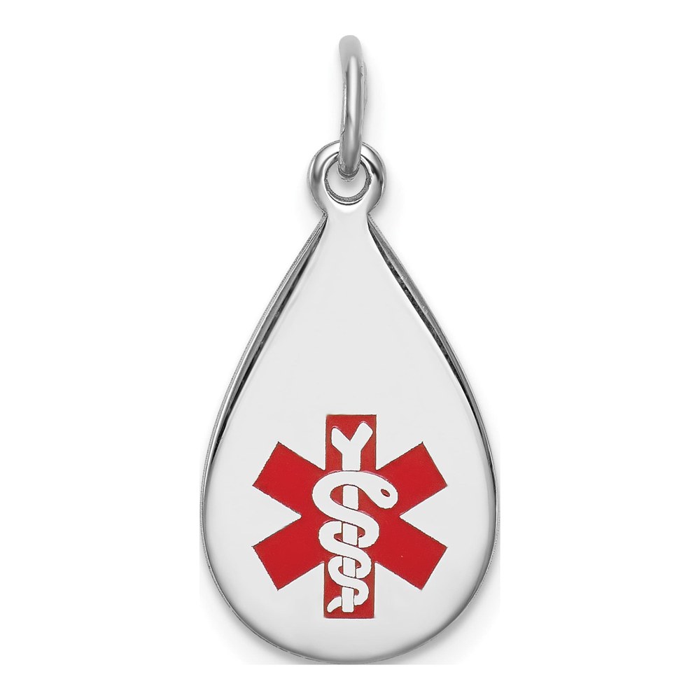 Sterling Silver Medical ID Pendant
