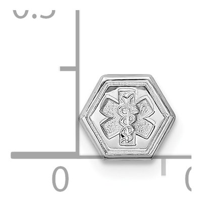 Sterling Silver Attachable Medical Emblem Charm – view 3