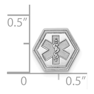 Sterling Silver Medical Emblem Charm – view 3