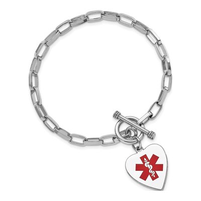 Sterling Silver Medical ID Bracelet – view 4
