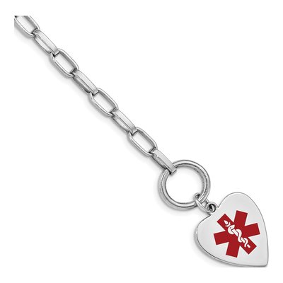 Sterling Silver Medical ID Bracelet
