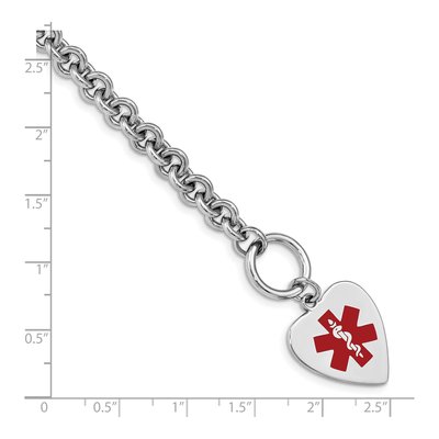 Sterling Silver Medical ID Bracelet – view 3