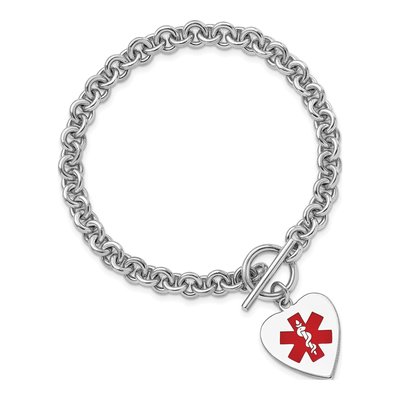 Sterling Silver Medical ID Bracelet – view 4