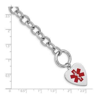 Sterling Silver Medical ID Bracelet – view 3