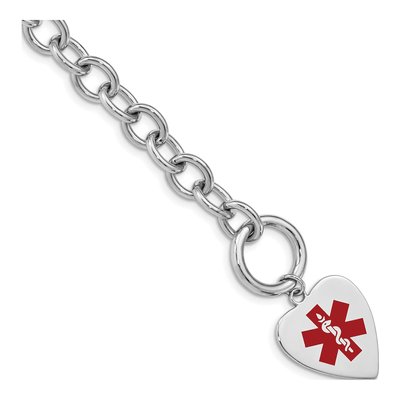 Sterling Silver Medical ID Bracelet