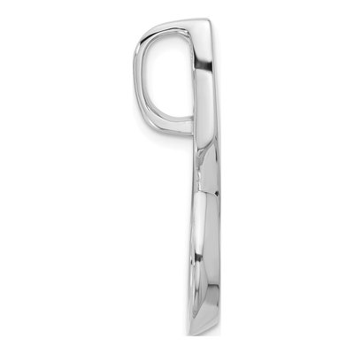 14K White Gold Peg-Set Diamond Slide Slide Mounting – view 3