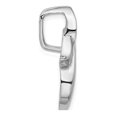 14K White Gold Diamond Slide for Omega Slide Mounting – view 3
