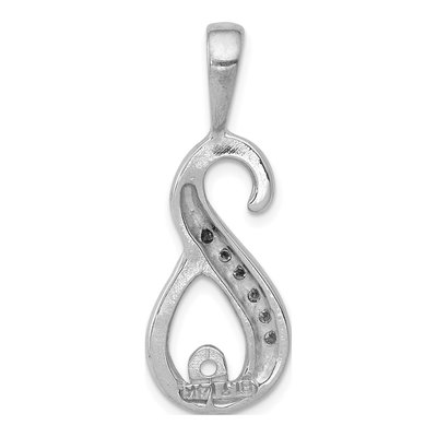 14K White Gold 1/6 ct tw Diamond Slide Pendant – view 3
