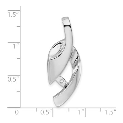 14K White Gold Peg-Set Diamond Slide Slide Mounting – view 5