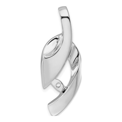 14K White Gold Peg-Set Diamond Slide Slide Mounting