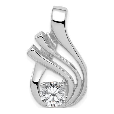 14K White Gold Fancy Slide Slide Mounting – view 4