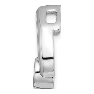 14K White Gold Teardrop for Slide Pendant – view 3