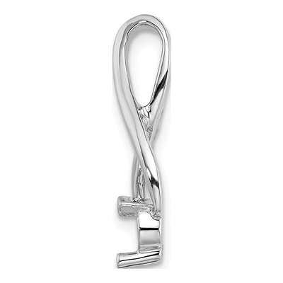 14K White Gold 4.5mm Slide Pendant Mounting – view 3