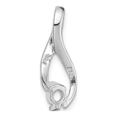 14K White Gold 4.5mm Slide Pendant Mounting – view 5