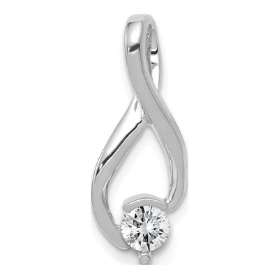 14K White Gold 4.5mm Slide Pendant Mounting – view 6