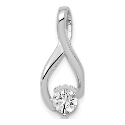 14K White Gold for Round Slide Pendant – view 5