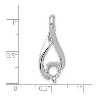 14K White Gold for Slide Pendant – view 4