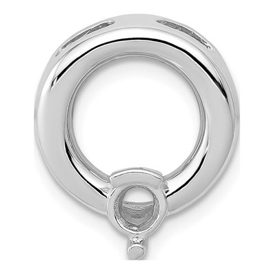 14K White Gold Circle Slide for Slide Mounting – view 5