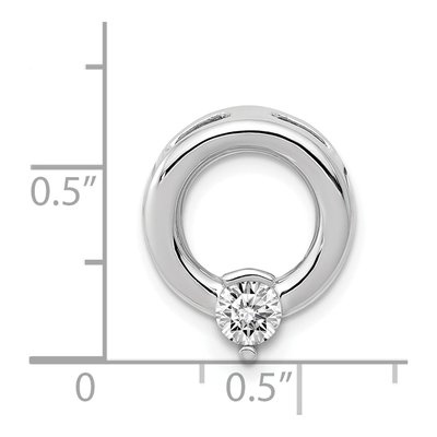 14K White Gold Slide for Slide Mounting – view 4