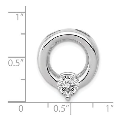 14K White Gold Slide for Slide Mounting – view 3