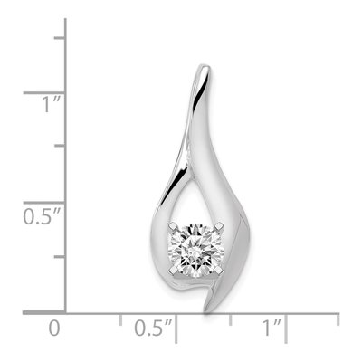 14K White Gold Diamond Slide Pendant – view 4