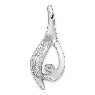 14K White Gold Diamond Slide Pendant – view 5