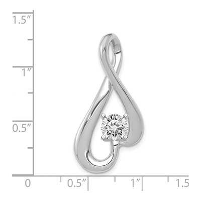 14K White Gold Slide Mounting, Fits Up to 6mm Omega – view 4