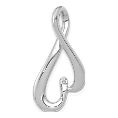 14K White Gold Slide Mounting, Fits Up to 6mm Omega – view 6