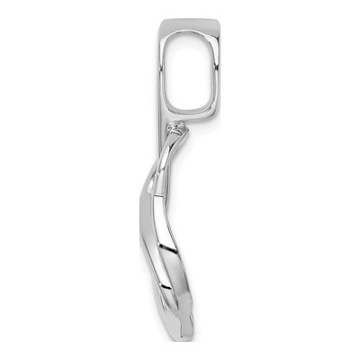 14K White Gold Slide Pendant Mounting – view 3