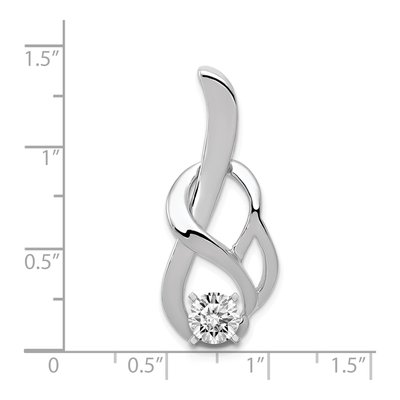 14K White Gold Slide Pendant Mounting – view 4