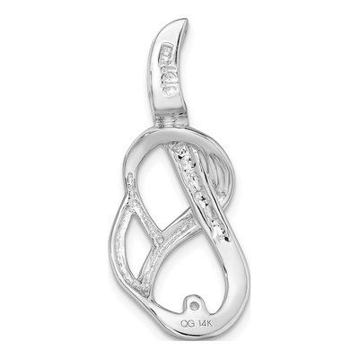 14K White Gold Slide Pendant Mounting – view 5