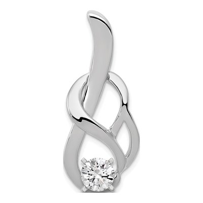 14K White Gold Slide Pendant Mounting