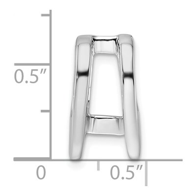 14K White Gold Holds Pendant Mounting – view 4