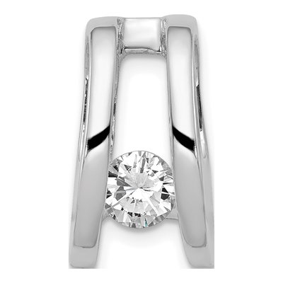 14K White Gold 0.55 ct tw Diamond Slide Pendant