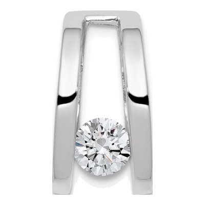 14K White Gold Slide Pendant Mounting – view 4