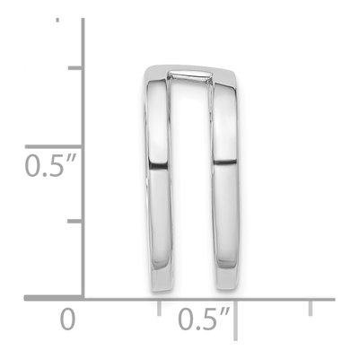 14K White Gold Slide Pendant Mounting – view 5