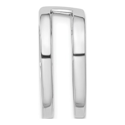14K White Gold Slide Pendant Mounting