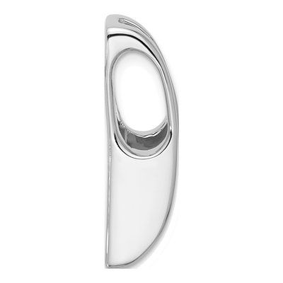 14K White Gold Slide for Omega Pendant Mounting – view 2