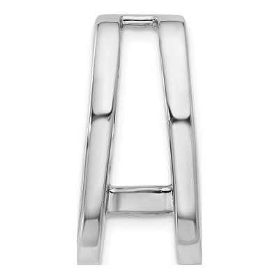 14K White Gold Slide for Omega Pendant Mounting