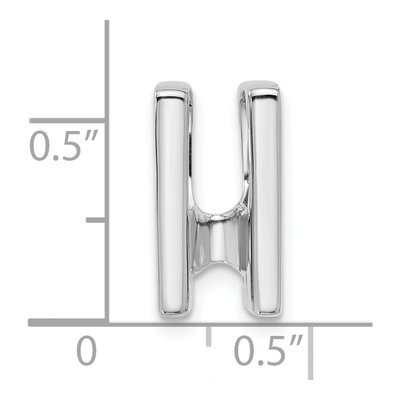 14K White Gold Slide Pendant Mounting – view 3