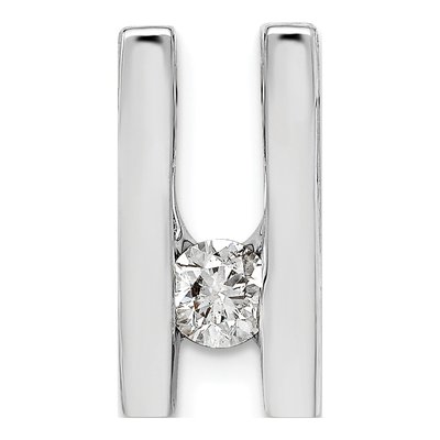 14K White Gold 0.27 ct tw Diamond Slide Pendant