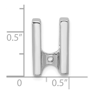 14K White Gold Slide Pendant Mounting – view 4
