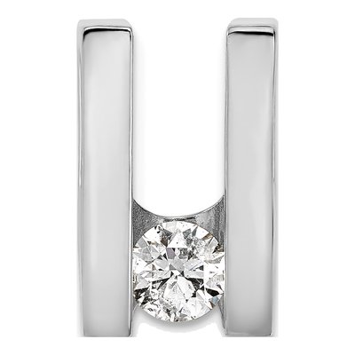 14K White Gold 0.55 ct tw Diamond Slide Pendant
