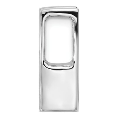 14K White Gold Slide for Pendant Mounting – view 3