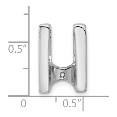 14K White Gold Slide for Pendant Mounting – view 5