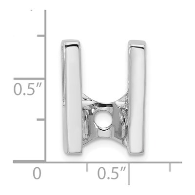 14K White Gold Holds Pendant Mounting – view 4